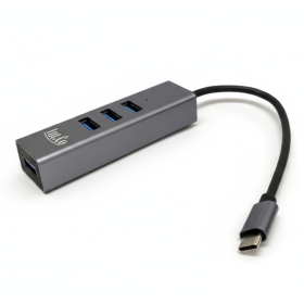HUB *TIPO-C* 3.0 A 4 PTS. USB 3.0 de ALUMINIO INT-CO
