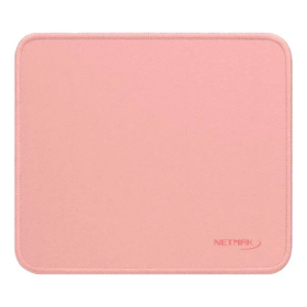 Mouse Pad Netmak NM-PAD3 Rosa 23x20cm Antideslizante Bordes Cosidos