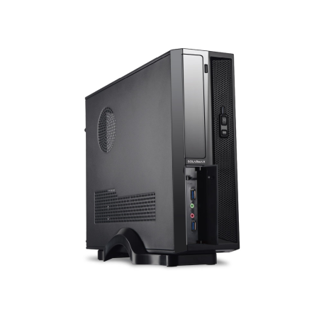Gabinete Kit Slim Solarmax CI-S101 Micro-ATX + Fuente + Teclado Mouse Parlantes