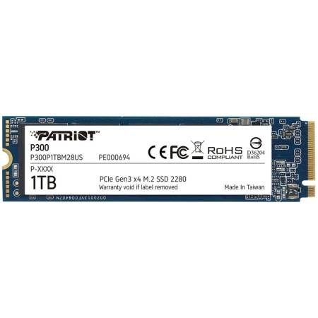 Disco Sólido SSD M.2 1TB Patriot P300 NVMe PCIe 3.0 2100MB/s