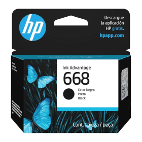 HP 668 Original Ink Cartridge Negro (7FP37VL)