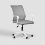 Silla de oficina NOGA SC-01GR Blanca y Gris