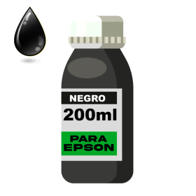 Tinta PARA EPSON x 200ML Negra