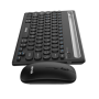 Kit de Teclado y Mouse Bluetooth 5.0 NETMAK Recargable Negro (NM-KB654)