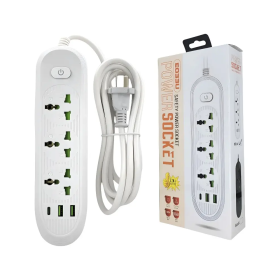 Zapatilla rectangular USB x 3 PTS + 220V x 2 pts. | AxA