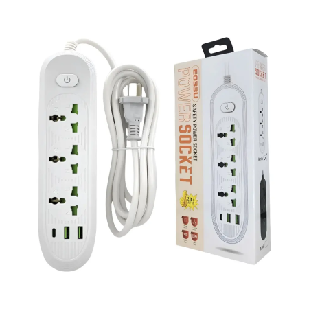 Zapatilla rectangular USB x 3 PTS + 220V x 2 pts. | AxA