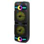 Parlante Noga NGL-445BT, Leds RGB, 2 x 8", Mic. 20W
