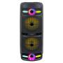 Parlante Noga NGL-445BT, Leds RGB, 2 x 8", Mic. 20W