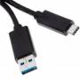 Cable USB A-M a  USB C-M 1 metro