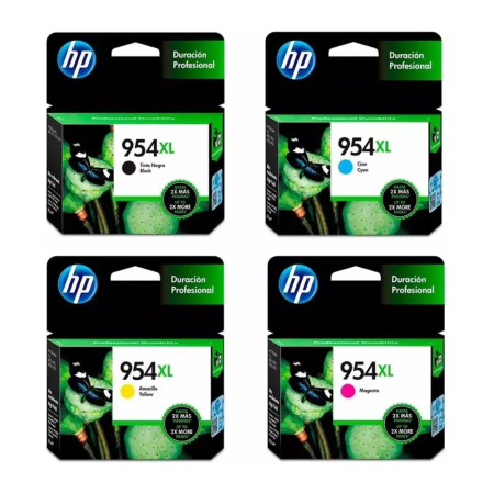 KIT HP 954 XL Original NEGRO+CYAN+MAGENTA+AMARILLO