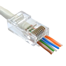Ficha Rj45 Macho Pasante Plug Cat5 Rapidfit Canalizada