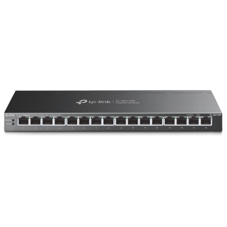 Switch Gigabit Poe+ Tp Link Tl-SG116P 16 Puertos Metálico