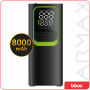 Power Bank Bbox - ARMAX, Inflador de neumáticos - 8.000 mAh - BBX00038