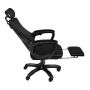 Silla Gamer Throne S10 Negra c/Reposa piernas - RAPTOR