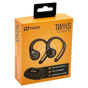 Auricular Bluetooth Noga NG-BTWINS 60S - Negros - Earbuds Sport