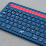 Teclado + inalámbrico NOGA - NKB-Q70 Azul (BT+2,4Ghz) - Soporte p/celu+Tablet