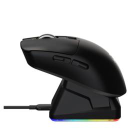 Mouse Gamer Inalámbrico Netmak GM62 Tri-Modo Recargable RGB (2.4GHz + Bluetooth + Cable)