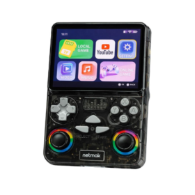 Consola Retro Portátil Netmak NM-R37 con Juegos (Negro)