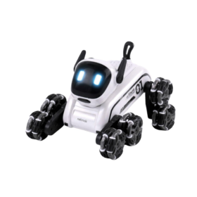 Perro Robot Inteligente Netmak NM-ROBOT Acrobacias 360° con Joystick (Luces y Música)