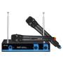 Sistema de Micrófonos Inalámbricos Netmak NM-MC25 (Doble Canal + Receptor)