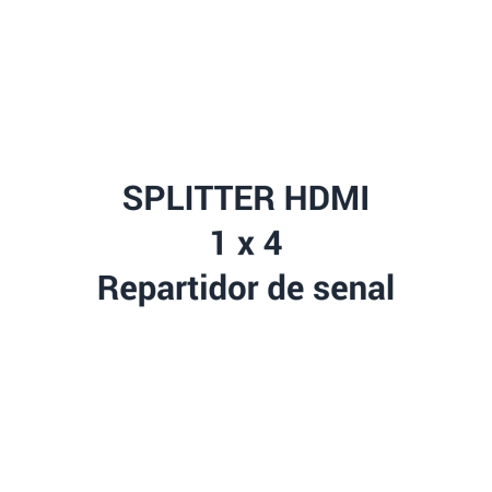 Spliter HDMI 1x4 repartidor de señal | AxA Computación S.A.