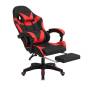 Silla Gamer EMPOLI VOLT EM-G03 - Reclinable 135° con Reposapiés / Negra/Roja