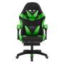 Silla Gamer EMPOLI VOLT EM-G03 - Reclinable 135° con Reposapiés / Negra/Verde