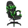 Silla Gamer EMPOLI VOLT EM-G03 - Reclinable 135° con Reposapiés / Negra/Verde