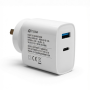 Cargador de Pared USB 45W Carga Rápida USB-C Power Delivery + USB-A - Noga NGA-126