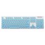 Teclado Slim Noga Noganet NKB-580 USB 104 Teclas Ultra Delgado - Celeste