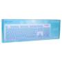 Teclado Slim Noga Noganet NKB-580 USB 104 Teclas Ultra Delgado - Celeste