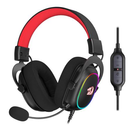 Auricular Gamer Redragon Zeus X H510-RGB USB 7.1 RGB Negro con Micrófono Desmontable