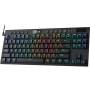 Teclado Mecánico Redragon Horus K621 TKL 80% Low Profile Inalámbrico 3 Modos BT/2.4G/USB-C RGB Switch Rojo - K621-RGB