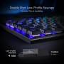 Teclado Mecánico Redragon Horus K621 TKL 80% Low Profile Inalámbrico 3 Modos BT/2.4G/USB-C RGB Switch Rojo - K621-RGB