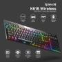 Teclado Mecánico Redragon Horus K618 RGB Low Profile Inalámbrico 3 Modos Switch Rojo Español - K618-RGB SP-RED