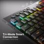 Teclado Mecánico Redragon Horus K618 RGB Low Profile Inalámbrico 3 Modos Switch Rojo Español - K618-RGB SP-RED