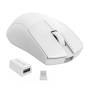 Mouse Gamer Redragon K1NG 4K PRO  Inalámbrico 3 Modos (2.4G/BT/Cable) 26000 DPI Ultraligero 49g Blanco - M916W-PRO-4K