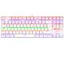 Teclado Mecánico Gamer REDRAGON Kumara K552W RGB TKL Blanco - Switch Rojo - Español - K552W-RGB SP-RED