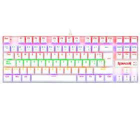 Teclado Mecánico Gamer REDRAGON Kumara K552W RGB TKL Blanco - Switch Rojo - Español - K552W-RGB SP-RED