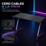 Escritorio Gamer BBOX Z2 - RGB, 120x60 cm, Soporte Auricular y Portavasos, Gestión de Cables (BBX00058)