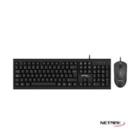 Combo Teclado + Mouse Netmak NM-KB340 USB Español con Cable