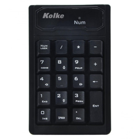 Teclado Numérico Inalámbrico Kolke KTN-544 - 19 Teclas, 2.4GHz, Receptor USB