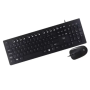 Teclado y Mouse con Cable Multi TC240ESP - Combo Multimedia Slim USB Español