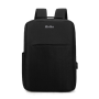Mochila Ejecutiva Kolke Elegant KVM-710 Porta Notebook 15.6" con Puerto USB de Carga - Negra