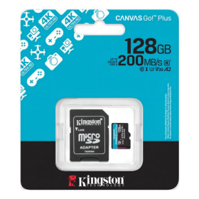 Tarjeta microSD *4K* Canvas Go! Plus 128gb Kingston 200MB/s - SDCG4/128GB