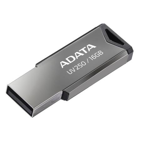 Pendrive ADATA 64GB UV250 USB 2.0 Metálico Capless - Negro