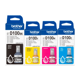 KIT original BROTHER BTD100 / BK / C / M / Y (JUEGO COMPLETO)
