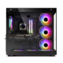Gabinete Gamer Sentey A40 GS-8200 ATX Mid Tower Negro - Vidrio Templado + 7 Fans ARGB + Controladora