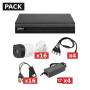 KIT DVR DAHUA HD - 16CH + 16 Cámaras DAHUA 1080p (2mp) con WizSense Inteligente