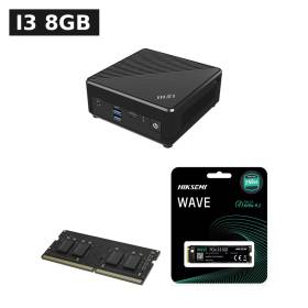 Mini PC MSI Cubi 5 12M-086BUS, Intel Core i3-1215U, 8GB, SSD M2 256GB, Wi-Fi 6E + BT 5.3, Thunderbolt 4, Doble LAN, Non-OS